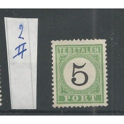 Curaçao P2-II Postage due 1889 MH/unused  CV 250  €