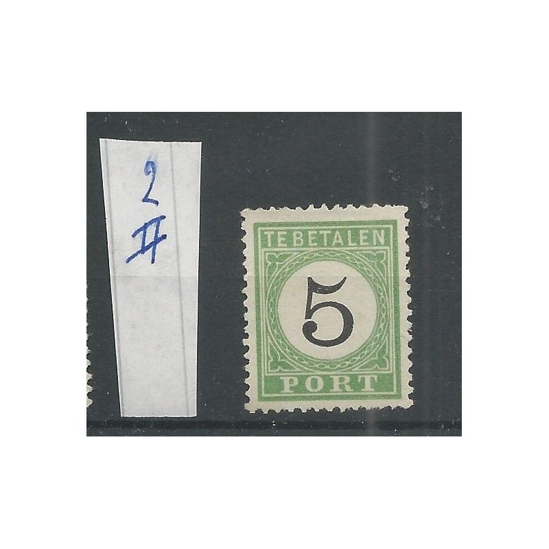 Curaçao P2-II Postage due 1889 MH/unused  CV 250  €