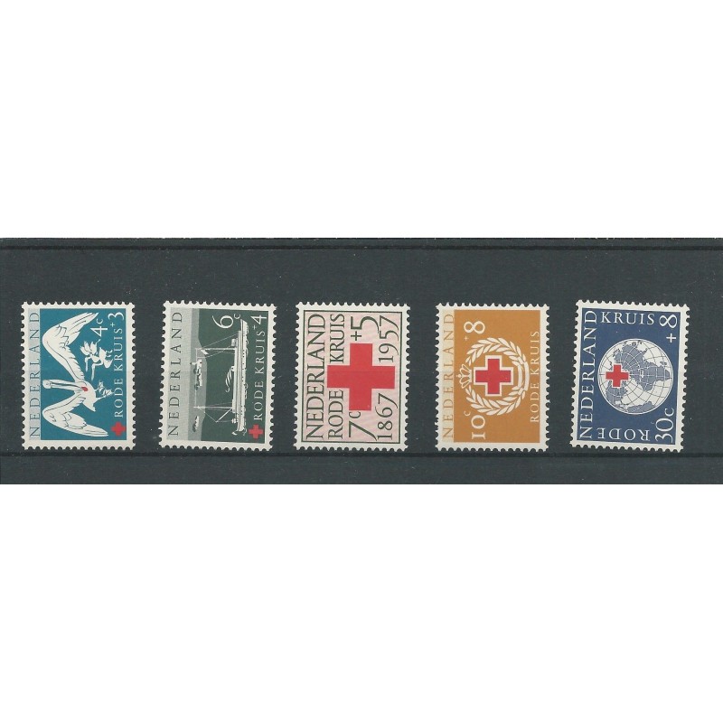 Nederland 693-699 Rode Kruis 1957  MNH/postfris  CV 7 €
