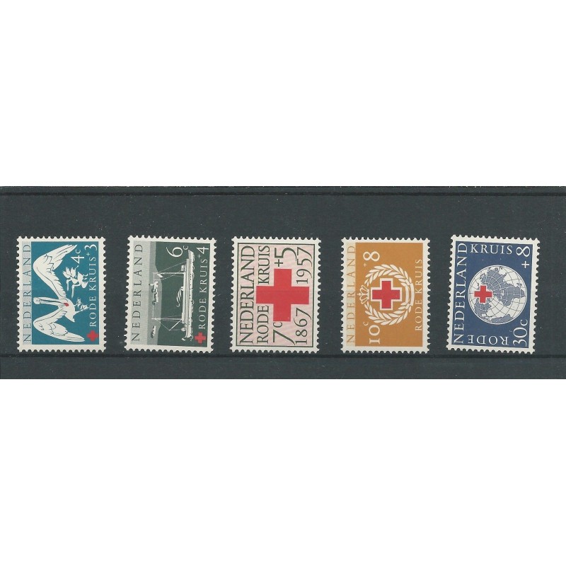 Netherlands 693-699 Red Cross 1957  MNH  CV 7 €