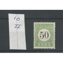 Curaçao P10-II Postage due 1889 MH/unused  CV 75  €