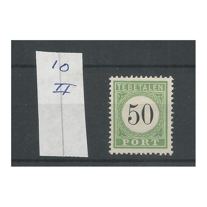 Curaçao P10-II Postage due 1889 MH/unused  CV 75  €