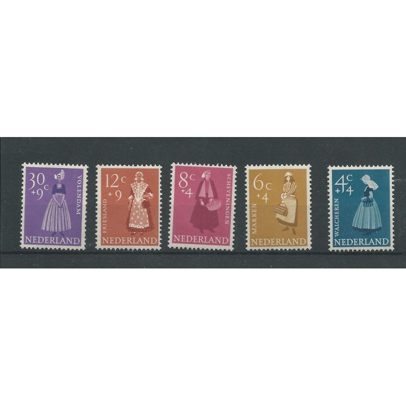 Nederland 707-711 Zomer  1958  MNH/postfris  CV 19 €