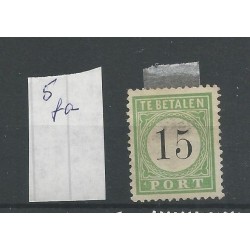 Curaçao P5fa "Punt-port" Postage due 1889 MH/unused  CV 125  €