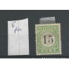 Curaçao P5fa "Punt-port" Postage due 1889 MH/unused  CV 125  €