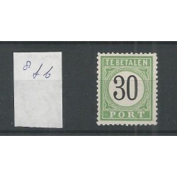 Curaçao P8fb "Open-frame" Postage due 1889 MH/unused  CV 300  €