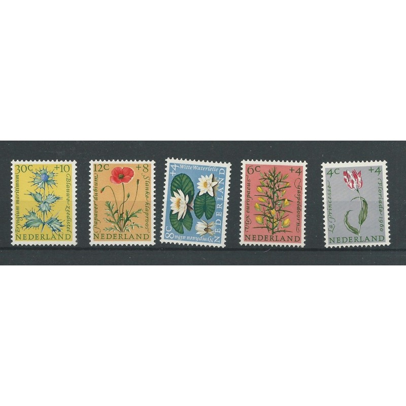 Netherlands 738-742 Zomer1960 MNH  CV 14 €