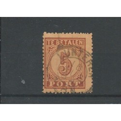 Netherlands P1 Postage due 1870 with "LUNTEREN 1884"   CV 30+  €