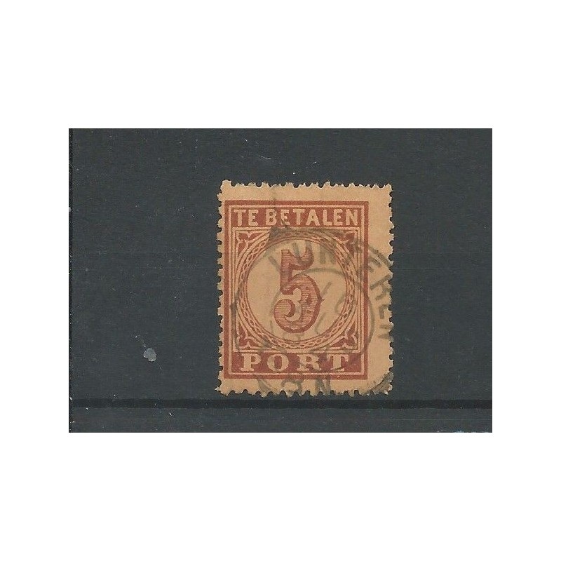 Netherlands P1 Postage due 1870 with "LUNTEREN 1884"   CV 30+  €