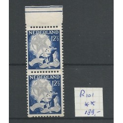 Netherlands R101 Pair Child Welfare 1933  MNH  CV 189 €