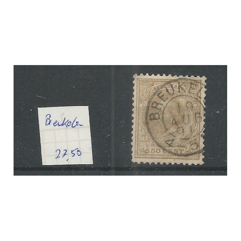 Nederland 27  met "BREUKELEN 1891" VFU/gebr  CV 25+ €