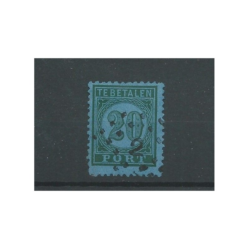 Ned. Indie  P4D puntstempel 4  VFU/ongebr   CV 55 €