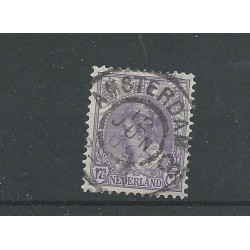 Netherlands 66 with "AMSTERDAM-8  1909" large round cancel VFU/used CV 30+ €