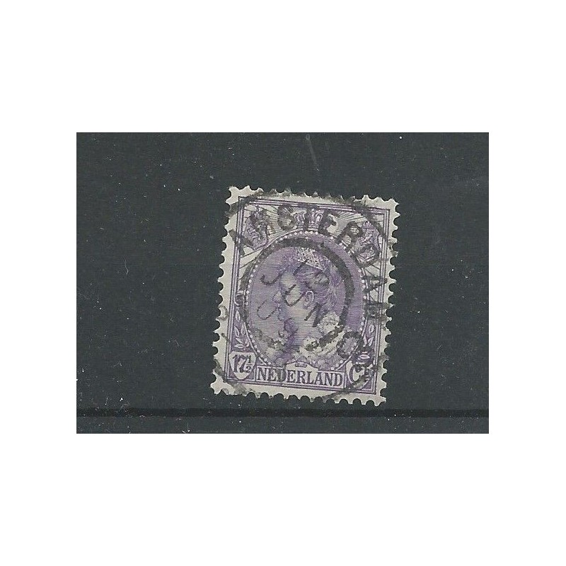 Netherlands 66 with "AMSTERDAM-8  1909" large round cancel VFU/used CV 30+ €