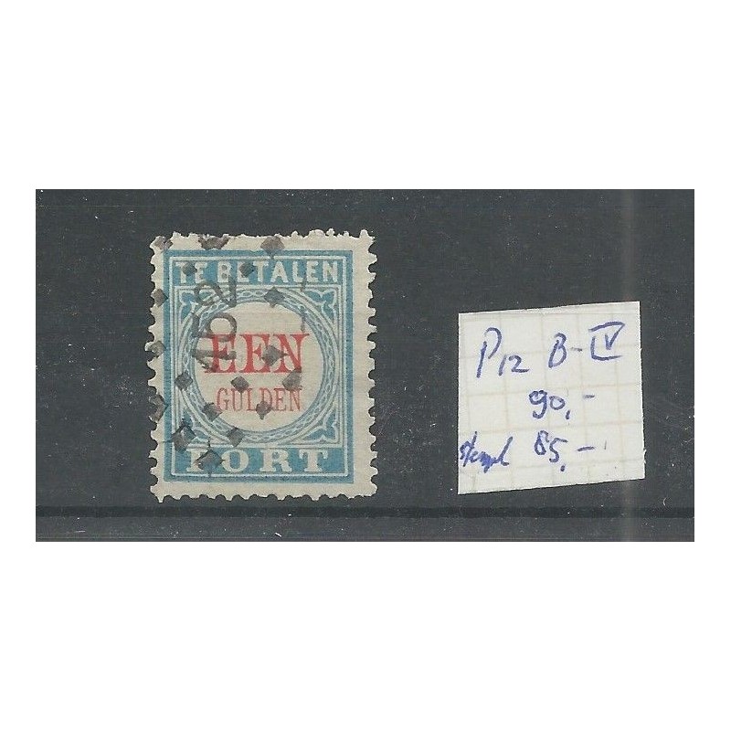 Netherlands P12 B-IV  with numeral dot cancel 152   CV 175 €