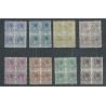 Netherlands R33-56 Four-sided Syncopated perforation in blocks of 4 VFU/used CV 1226 €  EXTREMELY FINE !!