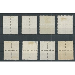 Netherlands R33-56 Four-sided Syncopated perforation in blocks of 4 VFU/used CV 1226 €  EXTREMELY FINE !!