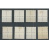 Netherlands R33-56 Four-sided Syncopated perforation in blocks of 4 VFU/used CV 1226 €  EXTREMELY FINE !!
