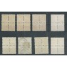 Netherlands R33-56 Four-sided Syncopated perforation in blocks of 4 VFU/used CV 1226 €  EXTREMELY FINE !!