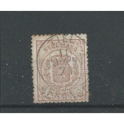 Nederland 13 met "TIEL 1871" franco-takje VFU/gebr CV 25++ €