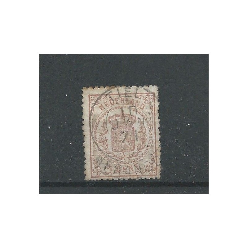 Nederland 13 met "TIEL 1871" franco-takje VFU/gebr CV 25++ €