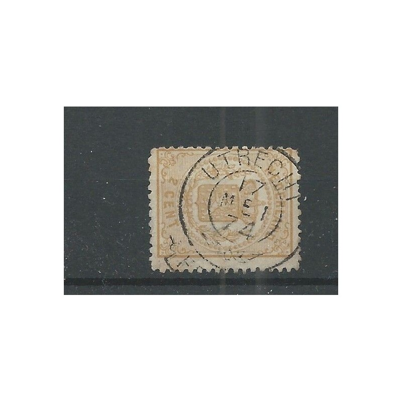 Netherlands 17 with "UTRECHT  1874" franco-takje VFU/used CV 25++ €