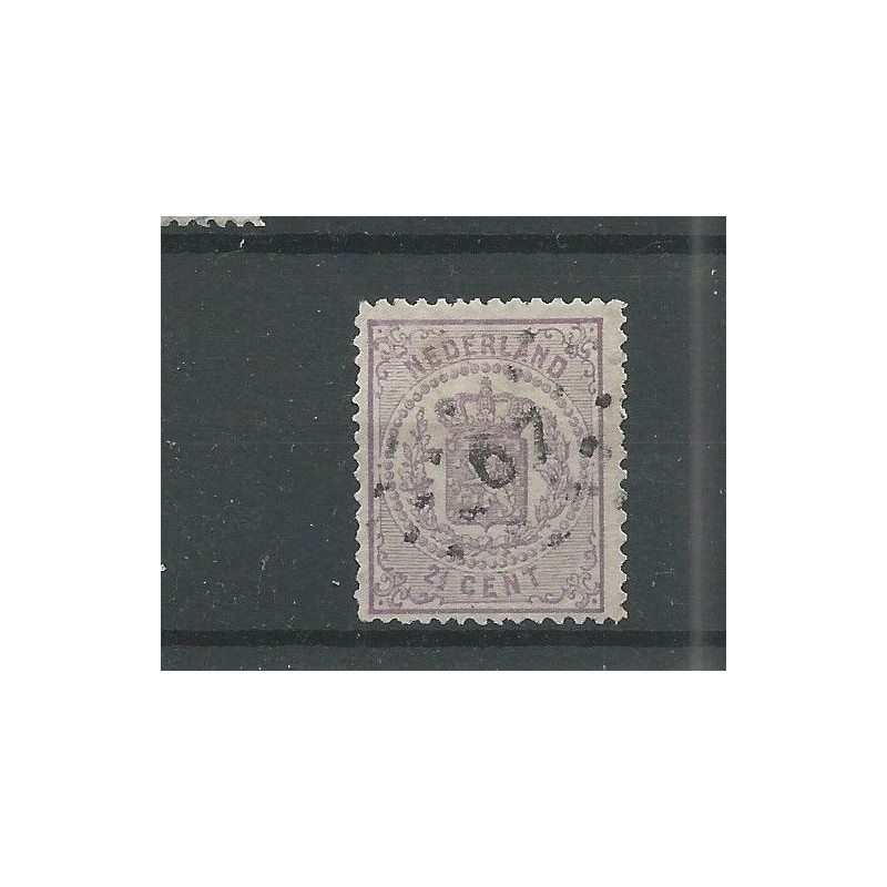 Nederland 18 met Puntstempel 67 zonder krul  VFU/gebr CV 250++ €