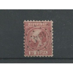 Netherlands 8 II-B with Numeral dot cancel 104   VFU/used CV  50++ €