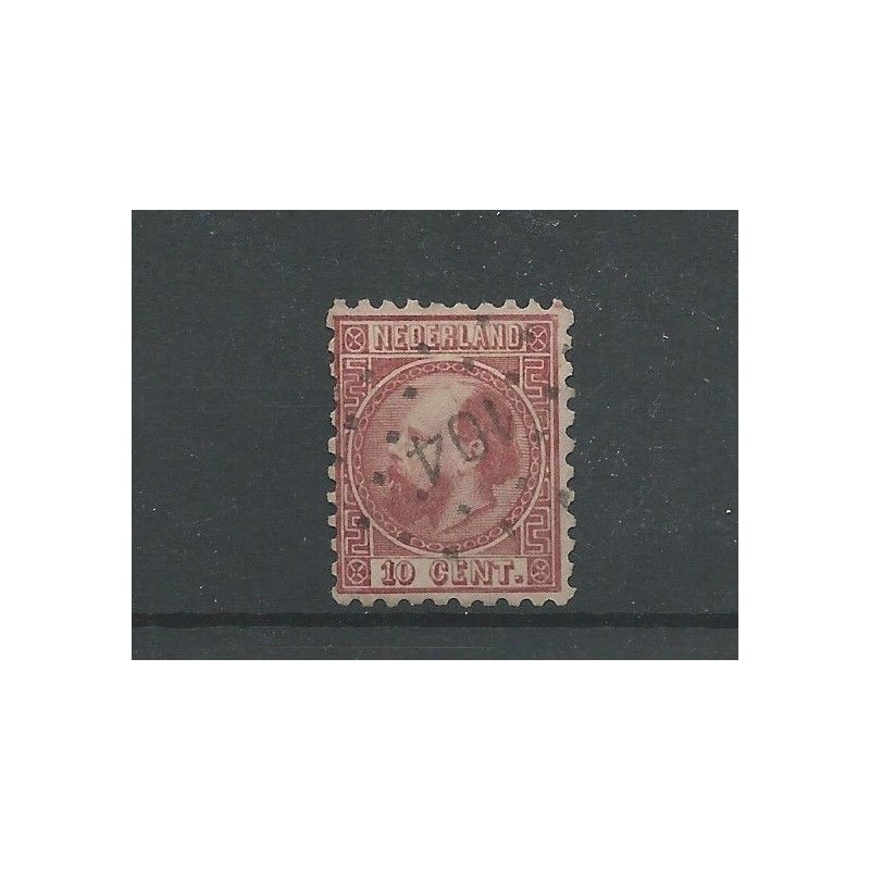 Netherlands 8 II-B with Numeral dot cancel 104   VFU/used CV  50++ €
