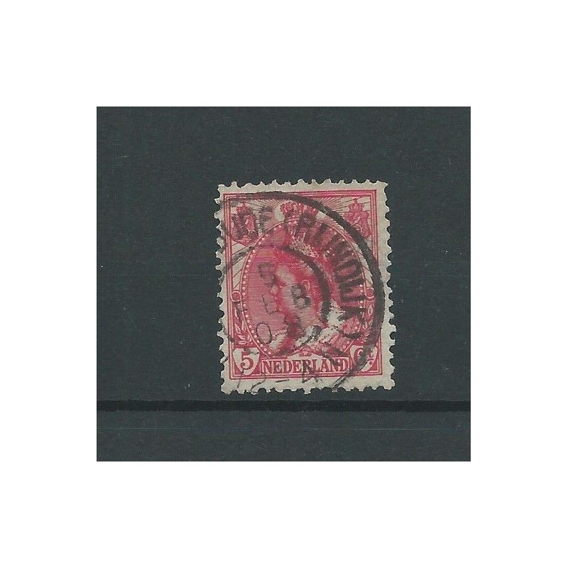 Netherlands 60 with "HAZERSWOUDE (RIJNDIJK) 1908" large round cancel   VFU/used CV 15 €