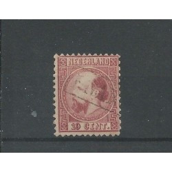 Netherlands 8 I-A with Franco z kastje in red  VFU/used CV  10++ €