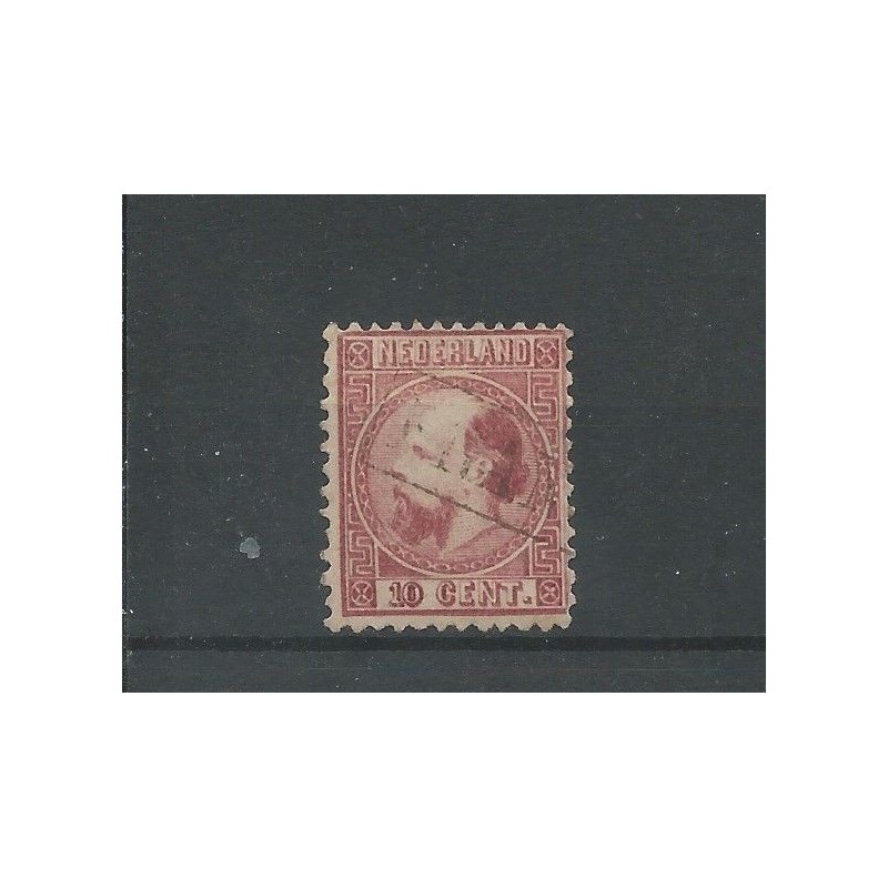Netherlands 8 I-A with Franco z kastje in red  VFU/used CV  10++ €