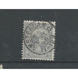 Netherlands 38 with "AMSTERDAM-8 1896" small round cancel VFU/used CV  20+ €