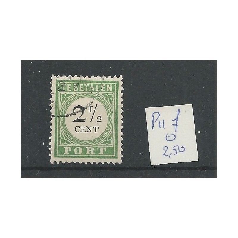 Curacao  P11f "Lange breukstreep"  Port  VFU/gebr CV  2,5 €