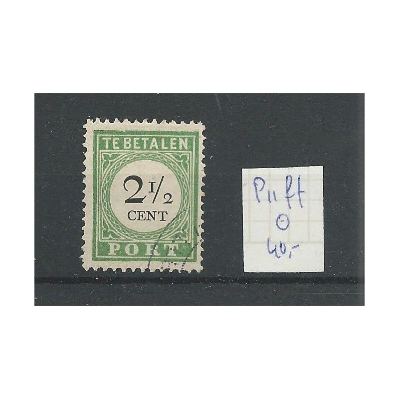 Curaçao  P11ff "Lange breukstreep" Postage due  VFU/used CV 40 €