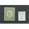 Curaçao  P11ff "Lange breukstreep" Postage due  VFU/used CV 40 €