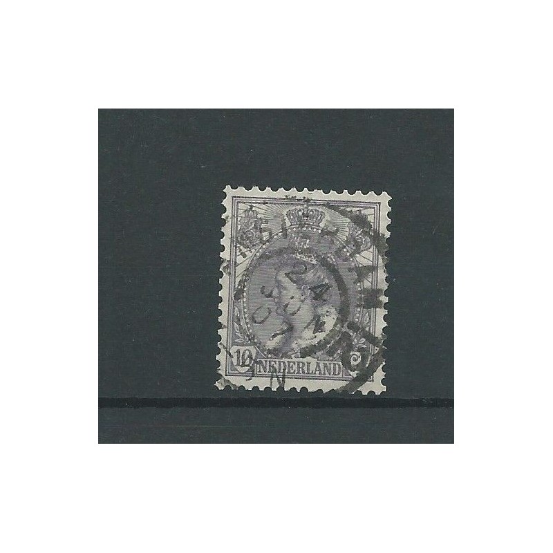 Netherlands 62 with "AMSTERDAM-12 1907" large round cancel   VFU/used CV 10 €