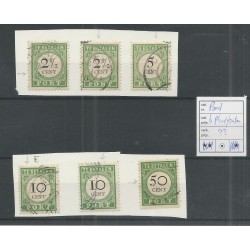 Curaçao  6 LEUKE plaatfoutjes Postage due 1892  VFU/used CV ?? €
