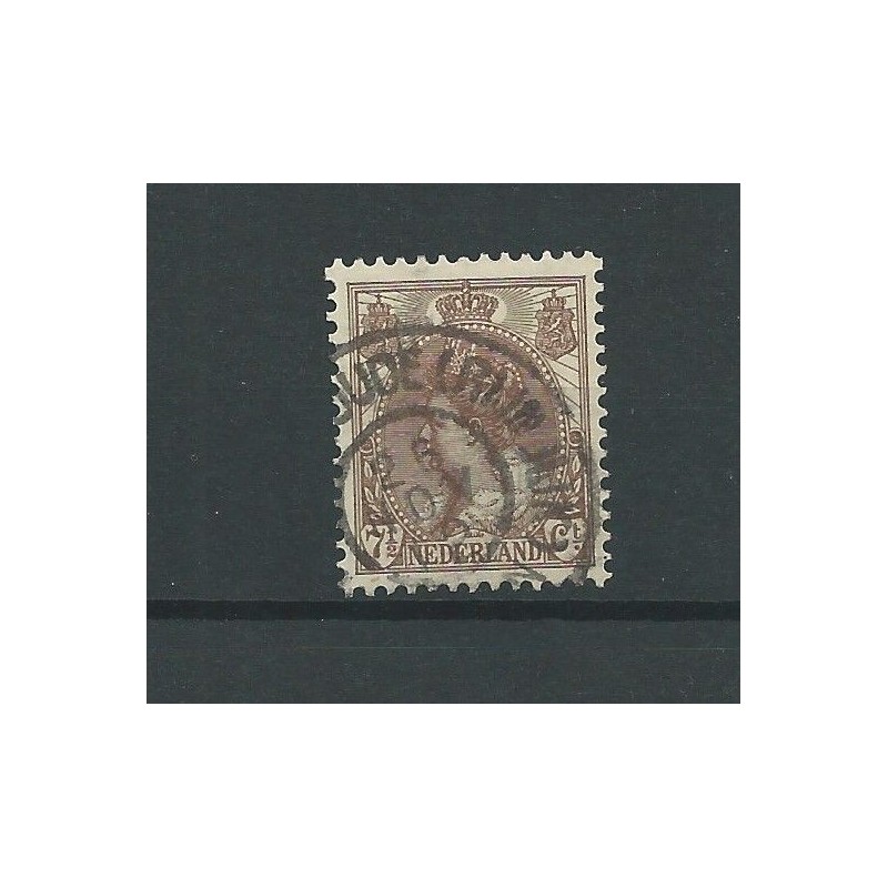 Netherlands 64 with "HAZERSWOUDE (RIJNDIJK) 1912" large round cancel   VFU/used CV 20 €