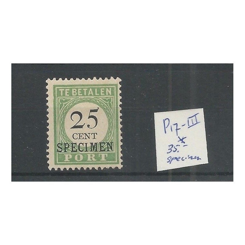 Curacao  P17-III  Port 1892  Specimen  MH/ongebr CV 35 €