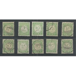Curaçao  P21-30  Postage due 1915  VFU/used CV 23 €