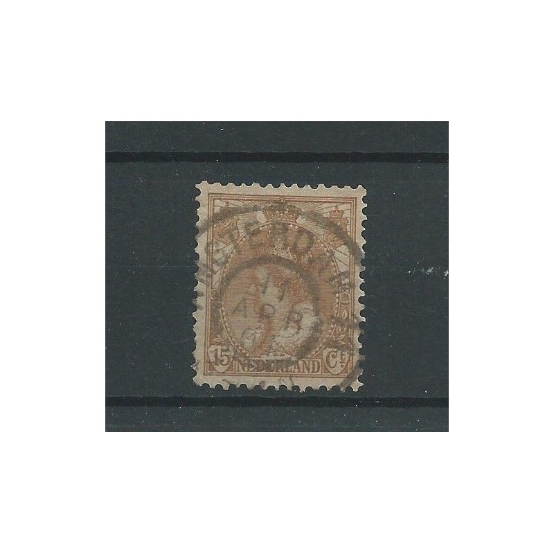 Nederland 64 met "AMSTERDAM-11 1907" grootrond   VFU/gebr CV 7 €