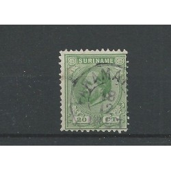 Suriname 9C  Willem III 1873  VFU/used CV 40 €
