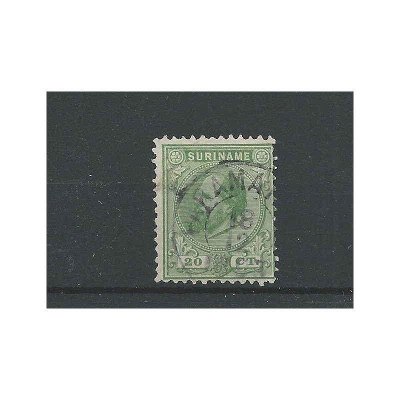 Suriname 9C  Willem III 1873  VFU/used CV 40 €