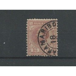 Suriname 11C  Willem III 1873  VFU/used CV 50 €