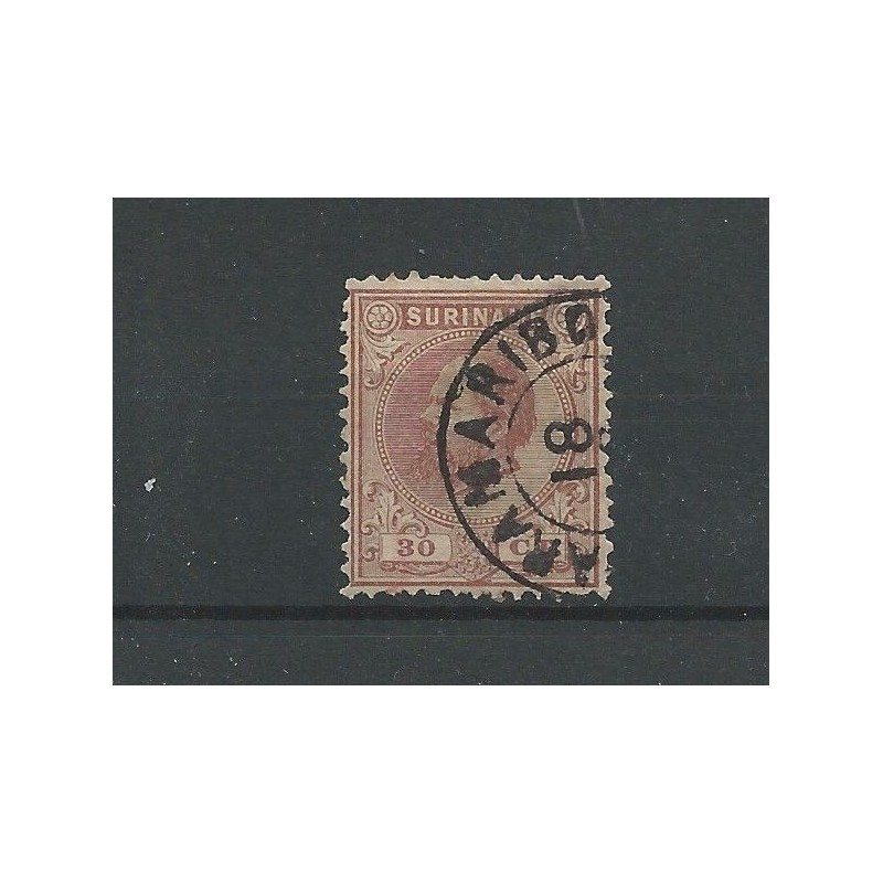 Suriname 11C  Willem III 1873  VFU/used CV 50 €