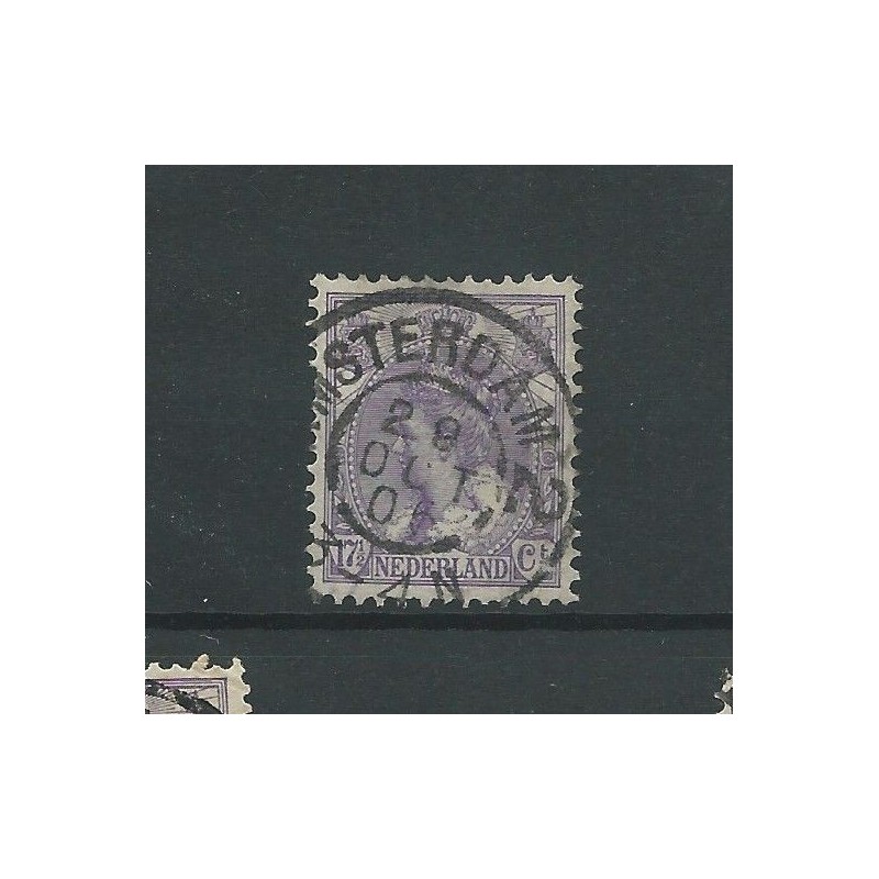 Nederland 66 met "AMSTERDAM-2 1905" grootrond   VFU/gebr CV 21 €