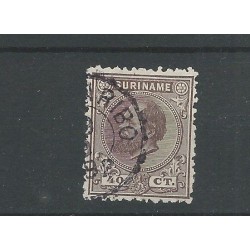 Suriname 12C Willem III 1873   VFU/gebr CV 40 €