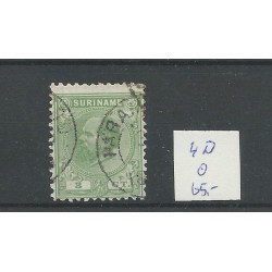 Suriname 4D Willem III 1873   VFU/gebr CV 65 €