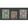 Suriname 34-36 Provisional issue  VFU/used CV 45 €